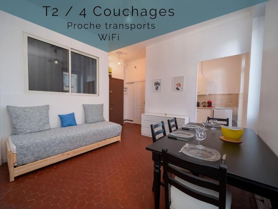 Appartement Tout Equipe 4 Couchages Belle De Mai Marseille Bagian luar foto
